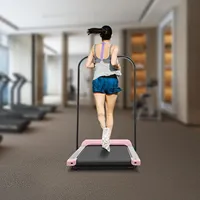 Folding Treadmills 2-in-1 Electric Walking Pad with Remote Control and LED Display, Fitness Equipment for Home, Office