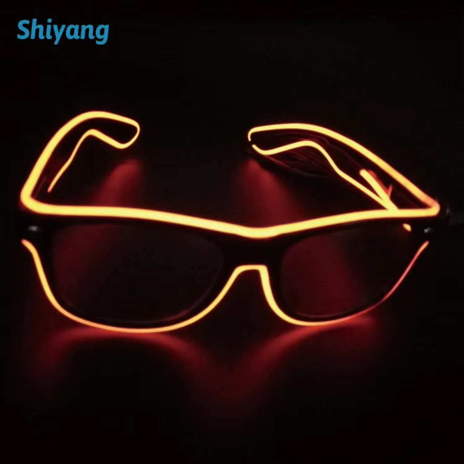 Halloween Christmas party decoration glow in dark party LED glasses  LED sunglasses