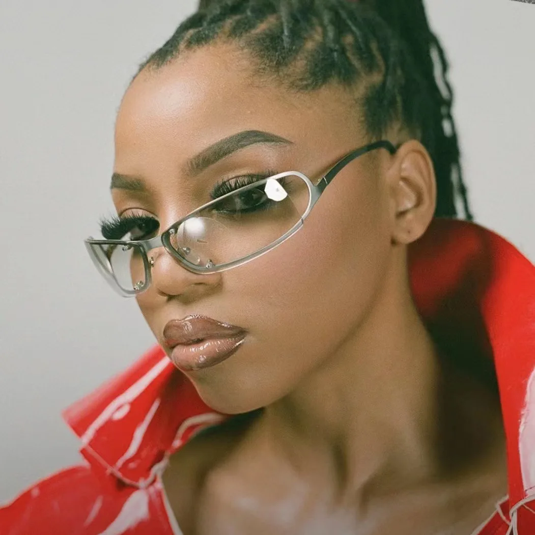 Rechteckige Y2k-Sonnenbrille für Damen, trendige Sonnenbrille, Retro, quadratisch, Vintage-Sonnenbrille