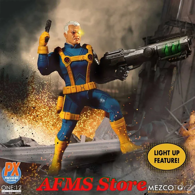 

Original Mezco 1/12 Men Soldier Cable Superpower Anime Hero 6Inch Action Figures Model Best Collection Toys Gifts