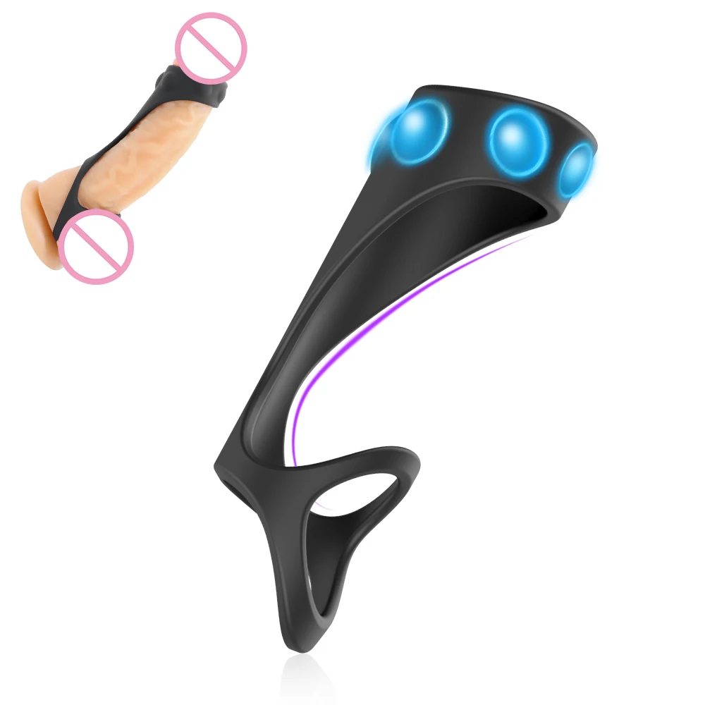 سيليكون القضيب الدائري للرجال تأخير القذف السائل المنوي قفل حلقة مرونة عالية الوقت دائم خاتم الديك ألعاب جنسية للمهبل