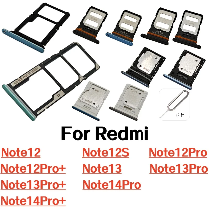 

Лоток для SIM-карты 4G/5G для Redmi Note12, Note12S, Note12Pro, Note12Pro+, Note13, Note13Pro, Note13Pro+, Note14Pro, Note14Pro+