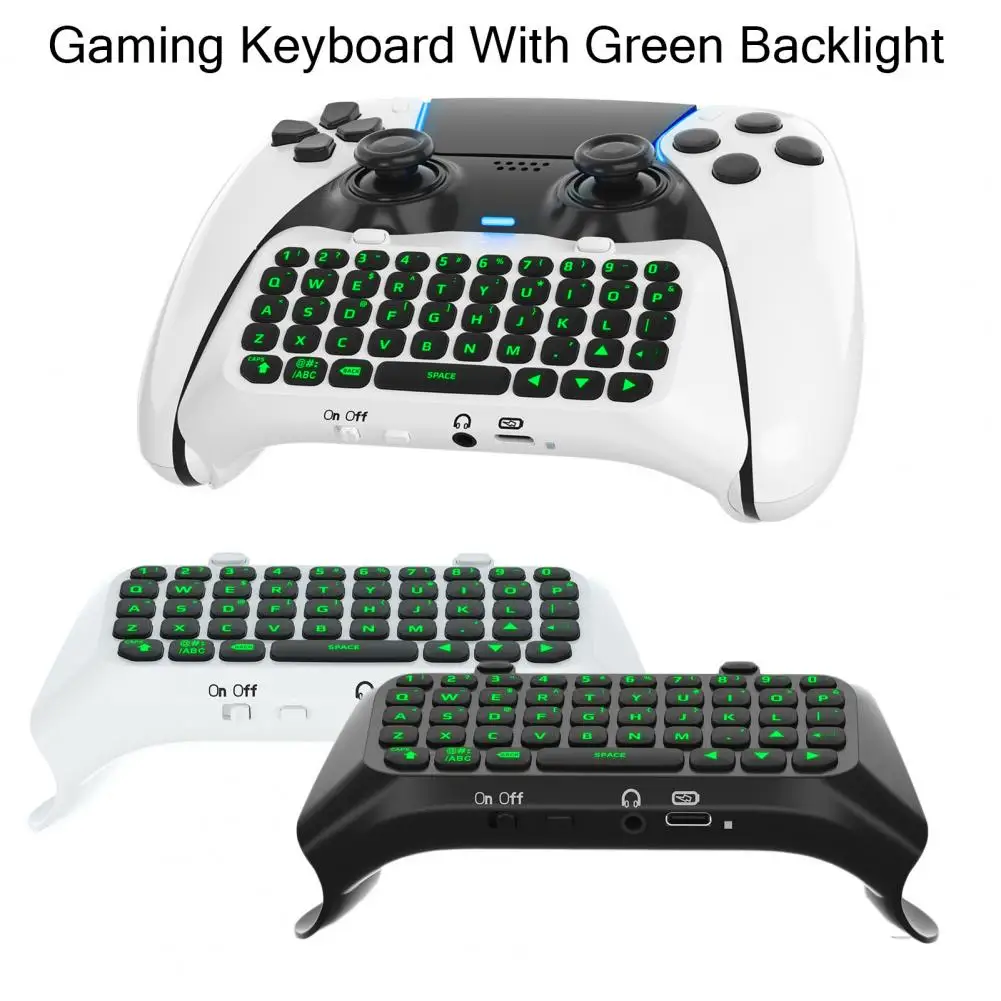 Keyboard Plug Play with Elite Handle Built-in Speaker Wireless Bluetooth-compatible Keyboard Backlit Ambiance for PS5 Elite