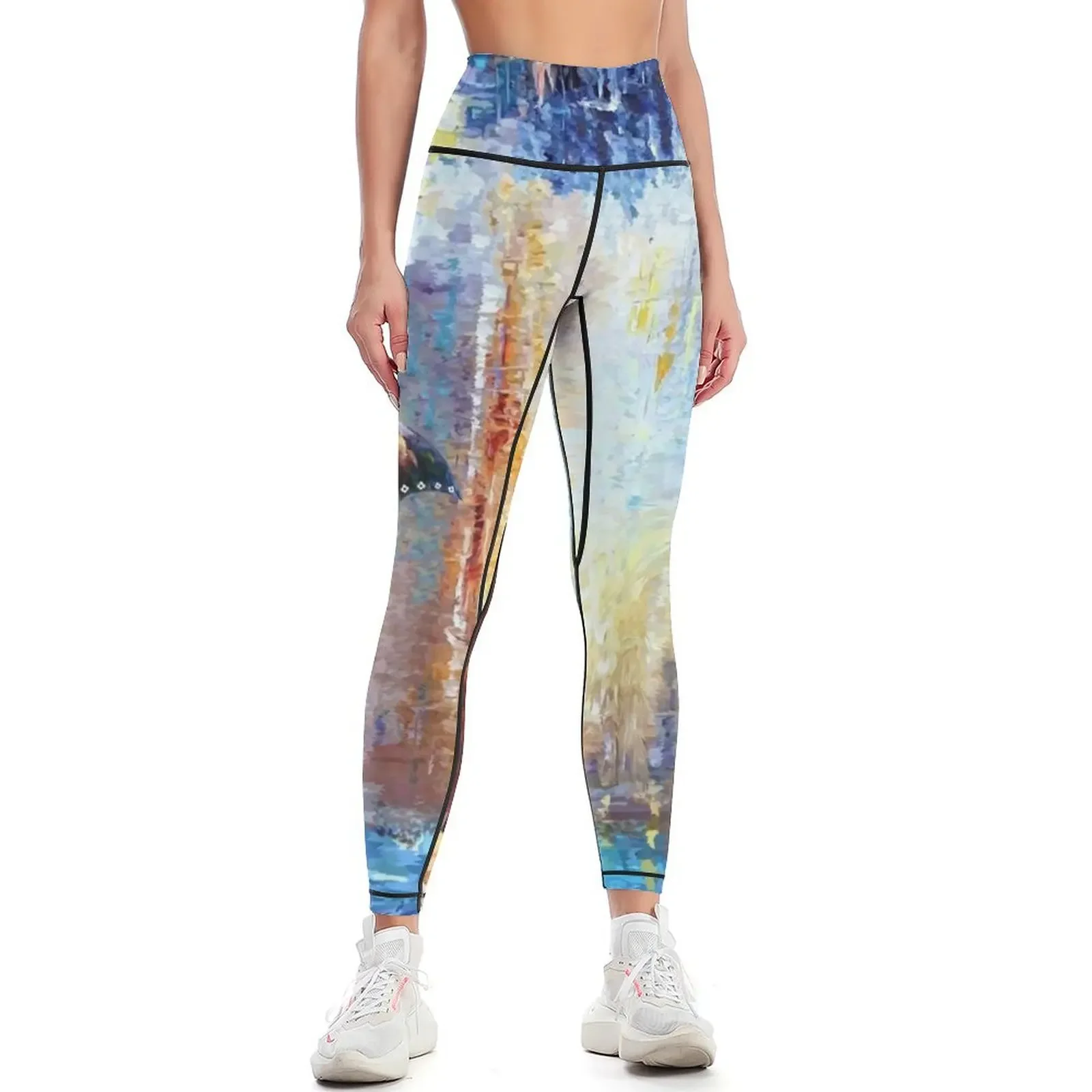 

Beautiful Mrs Poppins with an Umbrella abstract Leggings high waist for fitness gym pants Leginsy push up Womens Leggings