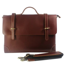 High Class Genuine Leather Men briefcase portfolio handbag business bag Tote 14