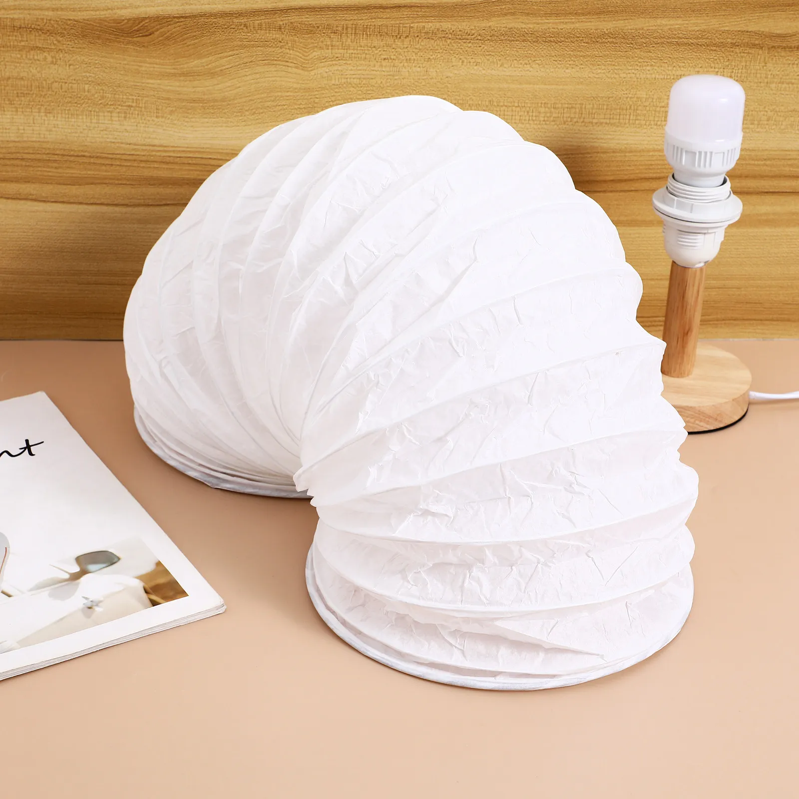 Tall Paper Lamp Shade for Floor Light Decorative Corner Lampshade Replacement Cover Stylish Home Living Room Bedroom Hotel Decor