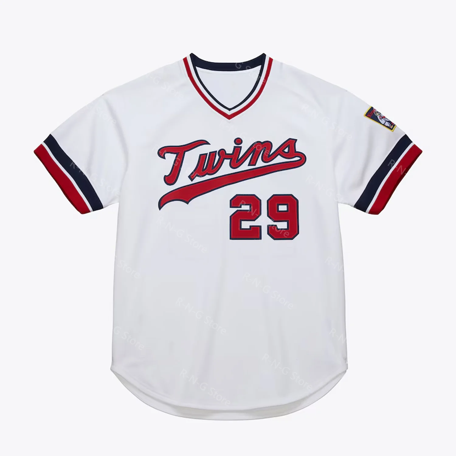 Vintage Baseball Sport T-Shirt Men Women Daily leisure Letter Printing Tee Rod Carew White Minnesota Twins 1977 Authentic Jersey