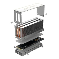TEUCER M2-10 Dual Heat Pipe Heatsink M.2 2280 NVMe SSD Cooler with Thermal Pad Computer Accessories 4