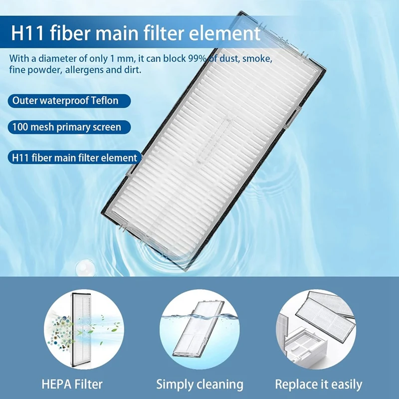 AB43-For S7 / S7 Plus S7+ / S7 Maxv Ultra / S7 Maxv / T7s جهاز آلي لتنظيف الأتربة / T7s / T7s Plus مرشحات الفرشاة الجانبية الرئيسية المماسح