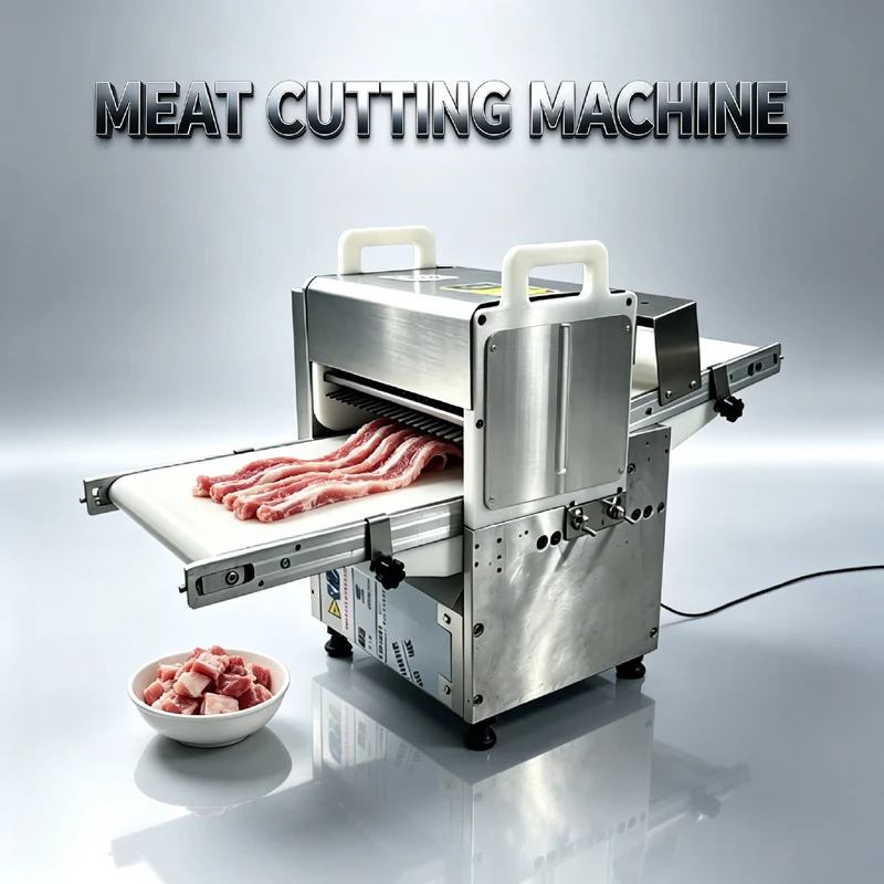 Customizable Size Automatic Meat Strip Cutter Fresh Meat Slicing Shredding Dicing Processing Machine For Canteen Restaurant Supe