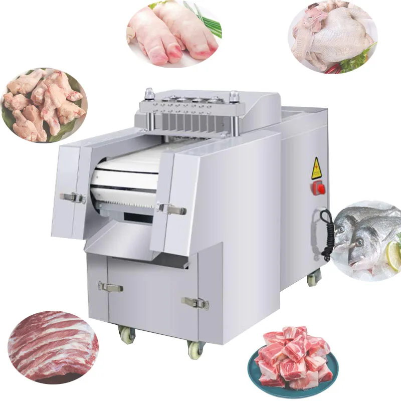 Hot sale Chicken Cutting Machine Beef Sheep Meat Cutting Machine 500kg/h  Freeze Pork Ribs Cutting Chopping Machine