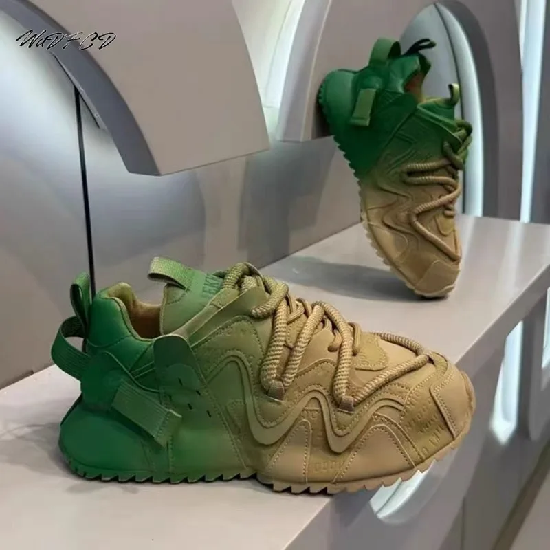 

Кроссовки на массивном каблуке, большие размеры 45, 46, мужские дизайнерские туфли для досок, модная повседневная спортивная обувь из кожаной ткани на увеличенной внутренней платформе