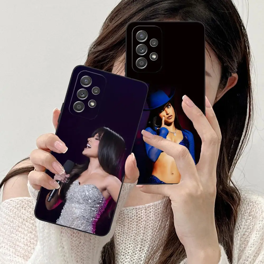 حافظة لهاتف سامسونج جالاكسي M55 54 42 35 34 33 32 23 22 15 14 13 12 F55 5G لون واقي فاخر