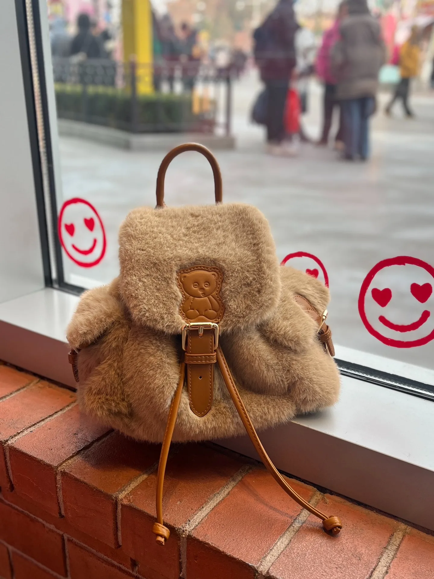 Universal Studios' originele Tim Bear pluche rugzak - mini dubbele schoudertas - perfect cadeau voor meisjes als souvenir