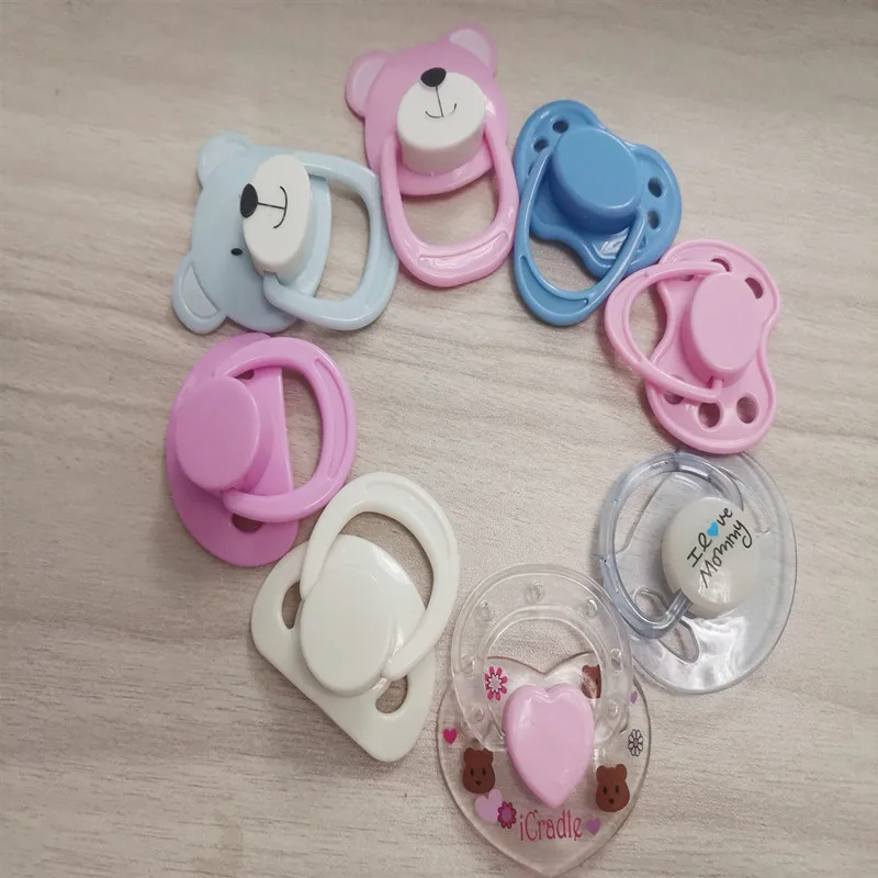 Magnet Pacifier For Silicone Reborn Doll Toy Nipple Accessories Magnet Pacifier Clearing Inventory Baby Doll Children Gift