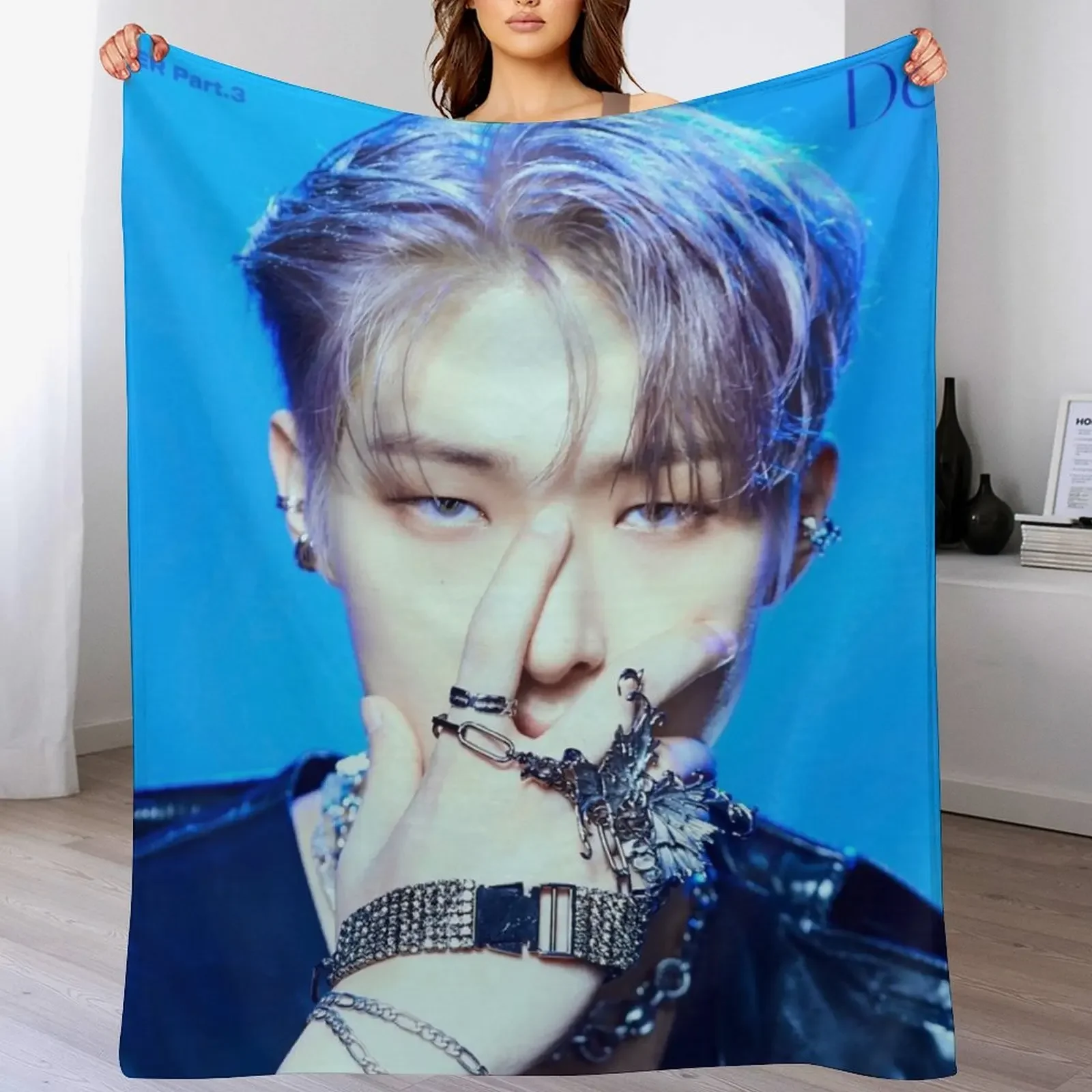 Mingi ATEEZ Deja Vu Throw Blanket warm winter Giant Sofa Blankets