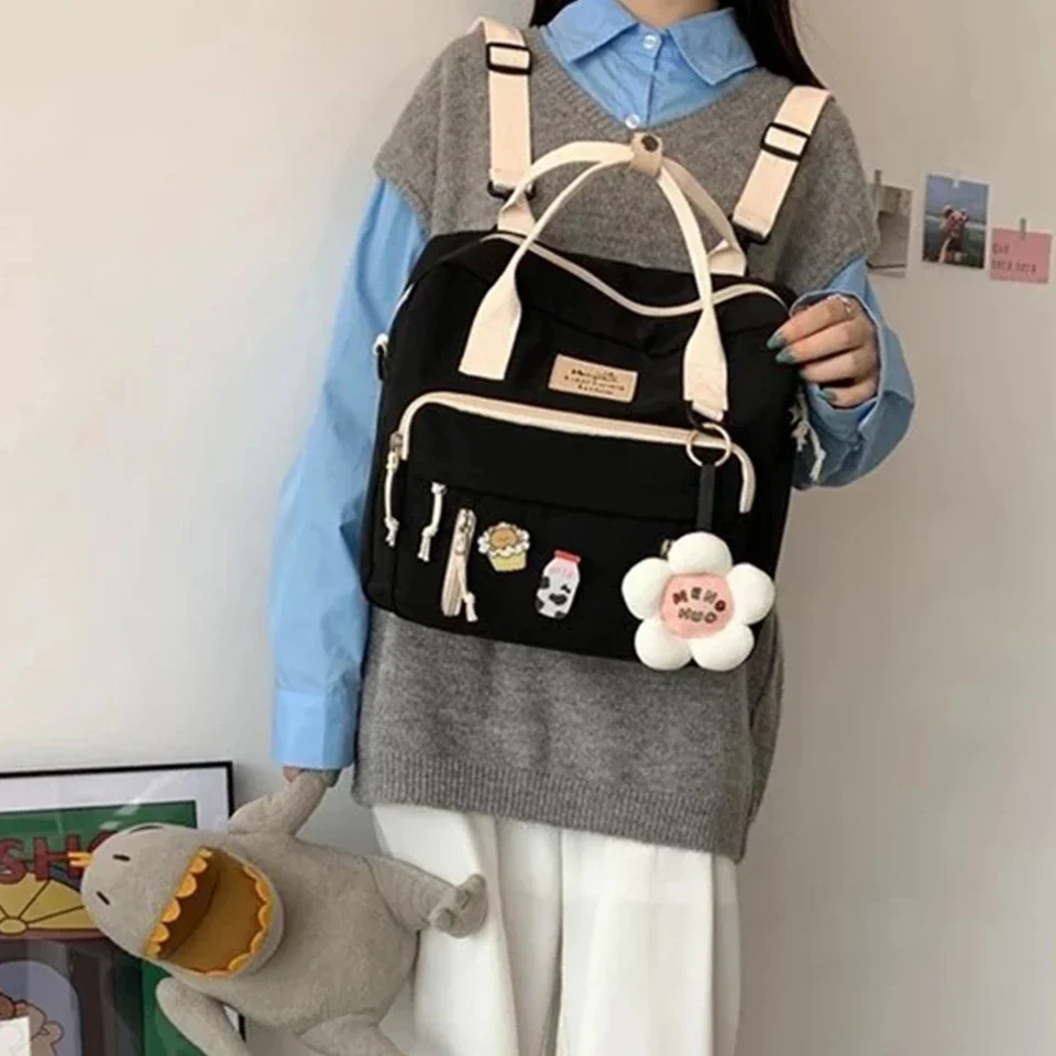 Kawaii Backpack Women Back Pack Cute Mochila Japanese High School Girls Backpack School Bags for Teenage Girls Multi Pockets Sac