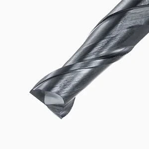 HRC45 50mm Length 2mm Shank Dia Solid Carbide CNC Router Bits 2 Flute Spiral Milling Cutter Square Nose End Mill