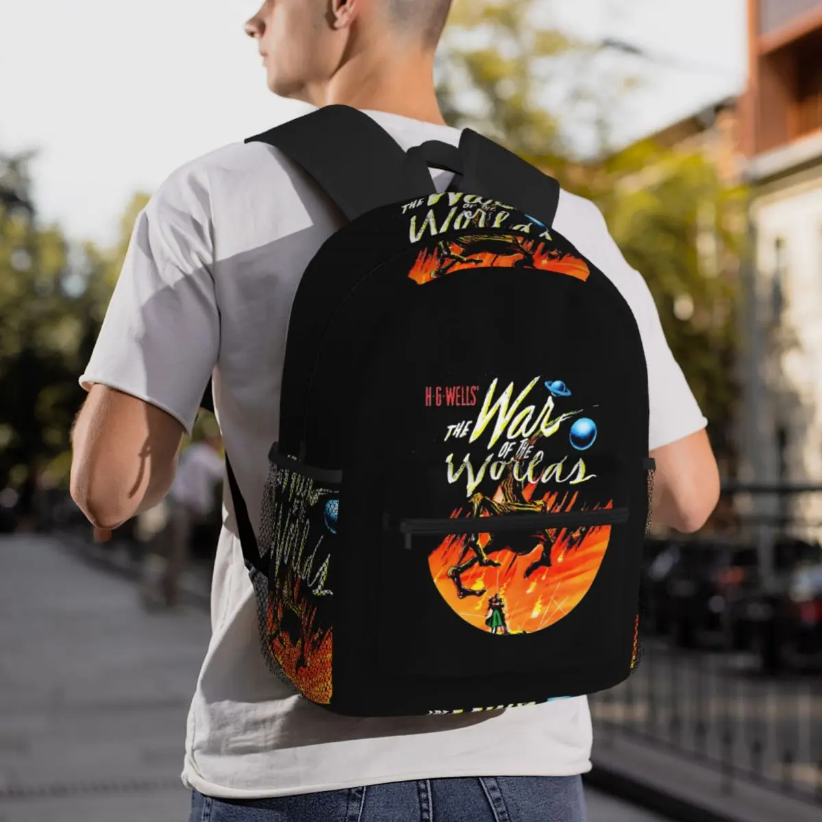 War Of The Worlds Backpack Daypack Large Capacity Boys Girls BookBag School Bag Shoulder Bags for Men Women