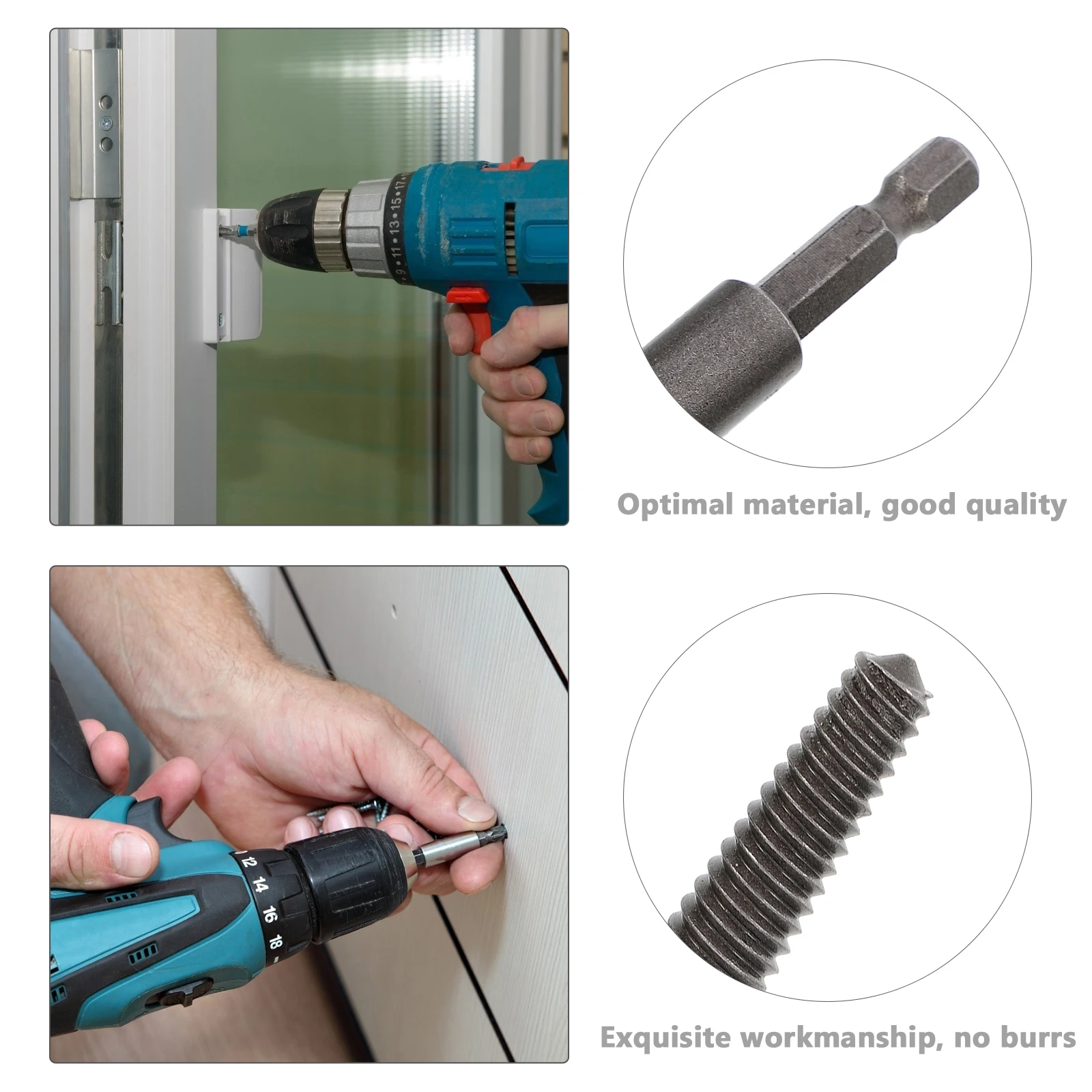 

5Pcs Screw Extractor Drill Bit Set for Removing Damaged Broken Screws Corrosion Resistant Lightweight Easy to Use