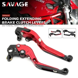 Brake Clutch Levers For DUCATI DesertX Monster 695 696 750 795 796 620 400 800 Motorcycle Accessories Folding Control Handles