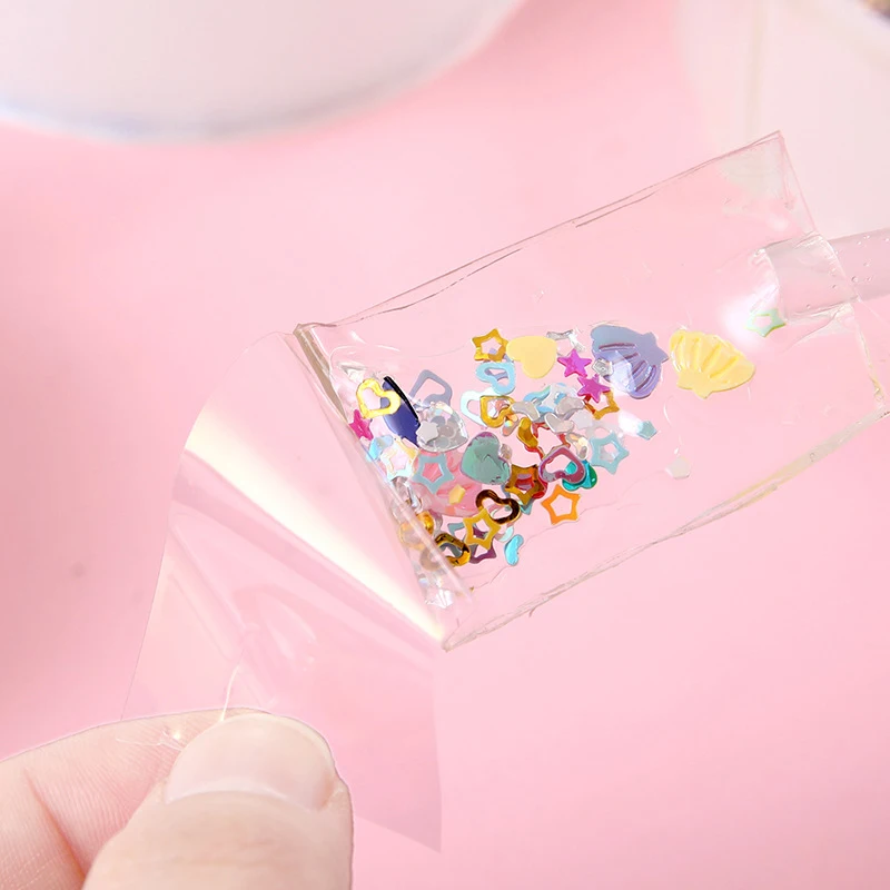 Multipurpose Nano Tape With Straws Beads For DIY Craft Children Pinch Toy Making Blowing Bubble Sticky Traceless