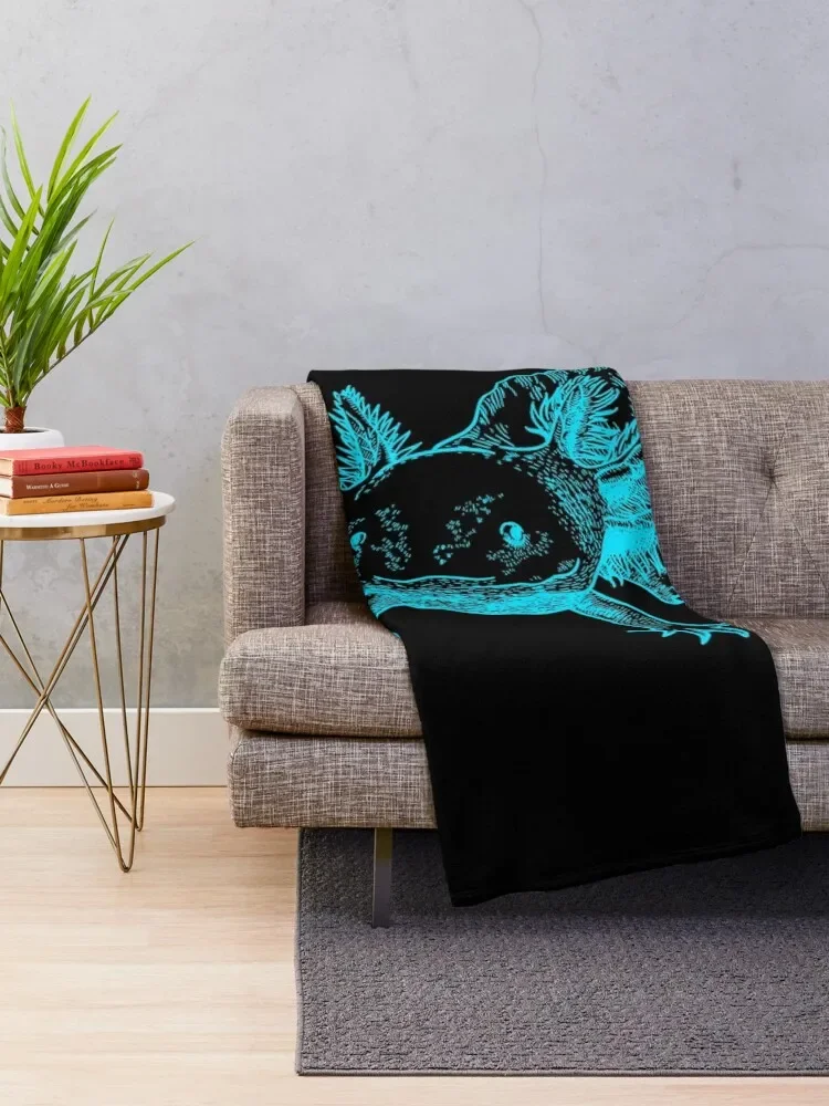 Axolotl Throw Blanket Beautifuls Camping Blankets