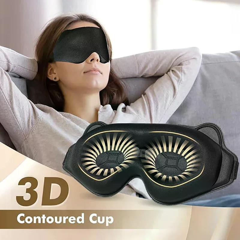 

3D Sleeping Mask Block Out Light Sleep Mask For Eyes Soft Sleeping Aid Eye Mask For Travel Eyeshade Night Breathable Slaapmasker