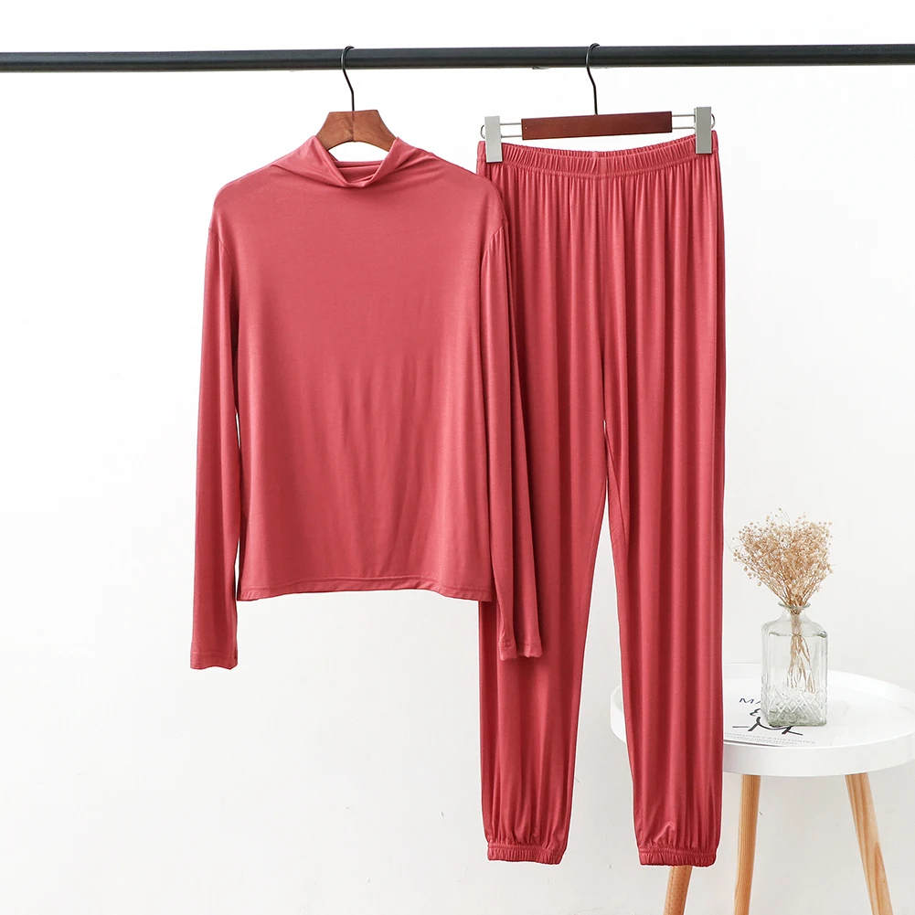 

Women Long Sleeve T-shirt Long Pants 2PCS Pajamas Set Comfort Loose Home Wear Ome Suit Pajamas For Women Set