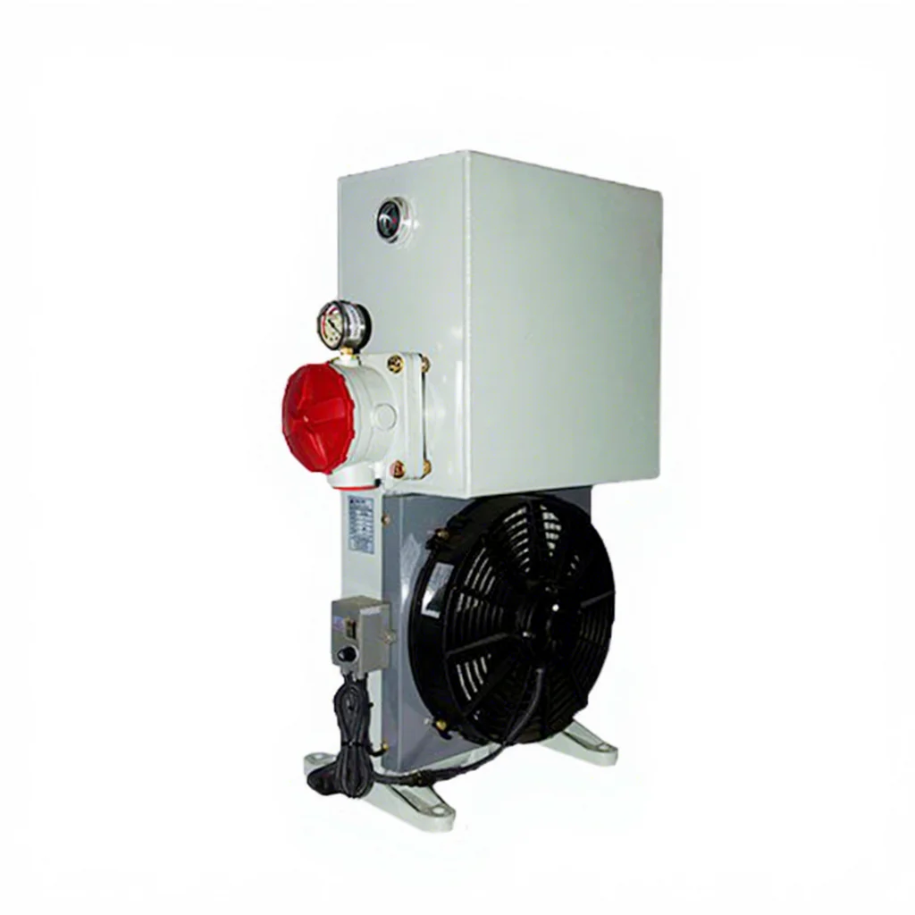 Aluminum DC12V/24V Hydraulic Air Cooler Electric Motor Engine Oil Cooler for SANY ZOOMLION NORMET Trucks 15L-32L Plate Heat