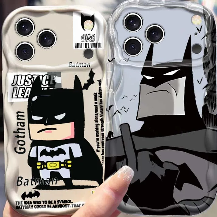 

B-Batmans S-Supermans Comics For Apple iPhone 17 16 16E 15 14 13 12 11 XS X Pro Max Plus Wave Oil Cover Soft Funda Phone Case