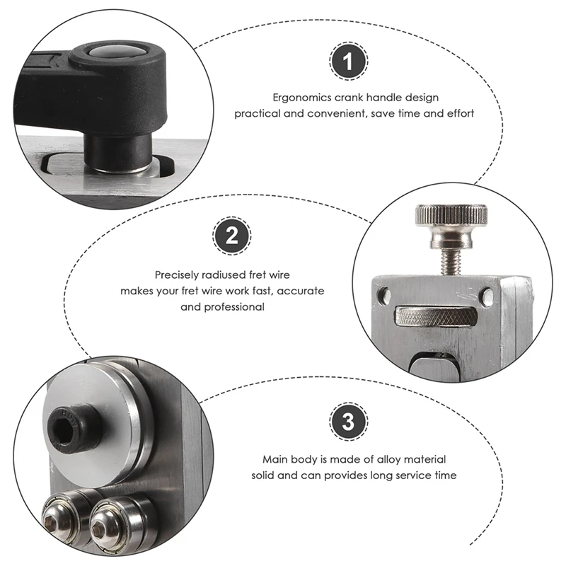 

ABKG Pro Guitar Fretwire Bending Straightening Luthier Tool Fret Wire Bending Tool for Guitars Bass Accessories