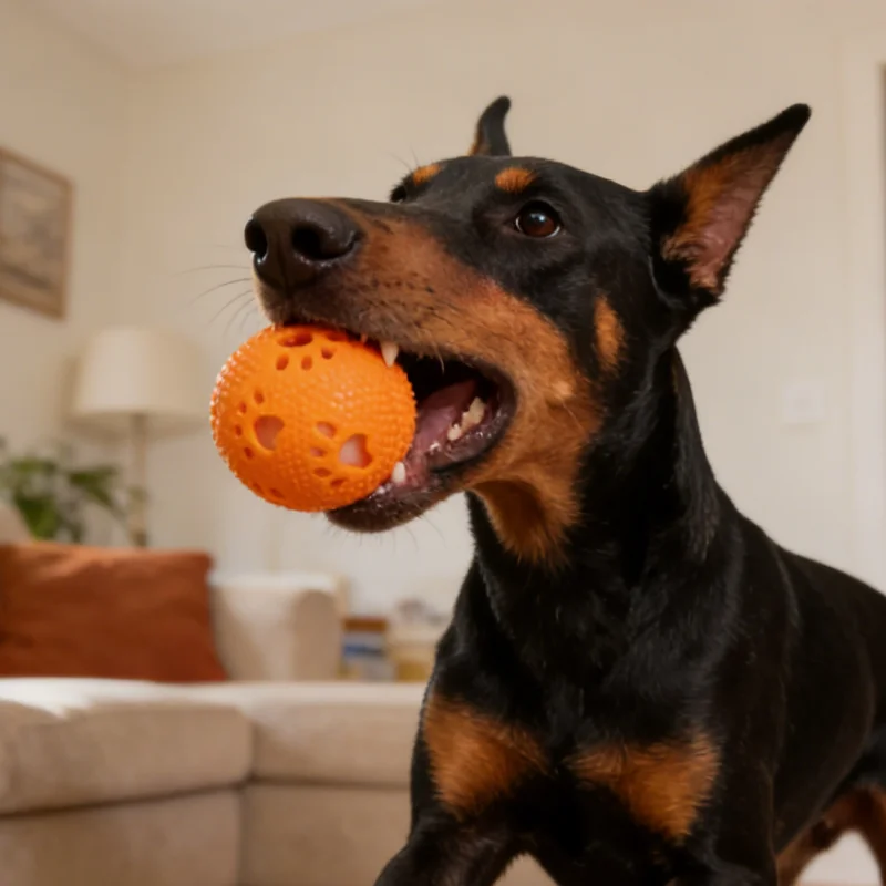 Bola de Treinamento TPR Iluminada para Cães, Brinquedo de Mastigar, Brinquedo para Cães, Brinquedo Indestrutível para Filhotes, Suprimentos para Animais de Estimação, Brinquedos Seguros e Resistentes para Cães