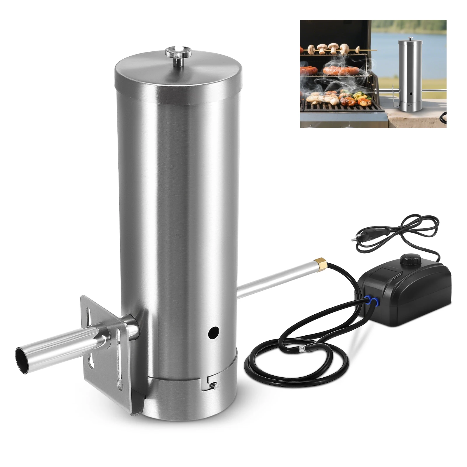 Image of Verbesserter Kaltrauchgenerator aus Edelstahl für BBQ und Räucherofen – Premium-Zubehör für Grill und Fleischräuchern – Rauchmaschine