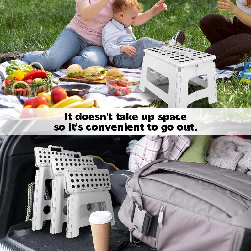 Folding Step Stool Portable Chair Seat For Home Bathroom Kitchen Garden Camping Chair Seat Fishing Household Picnic Chair