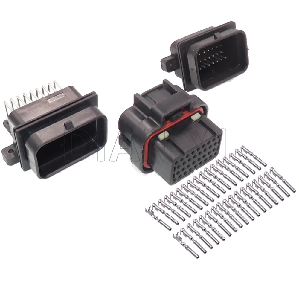 1 Set 34 Way Car PCB Wire Connectors 4-1437290-0 6437288-2 2-6447232-3 AC Assembly Auto Male Female Docking Waterproof Socket