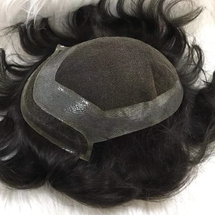 french lace men hair toupee 100% human hair in stock