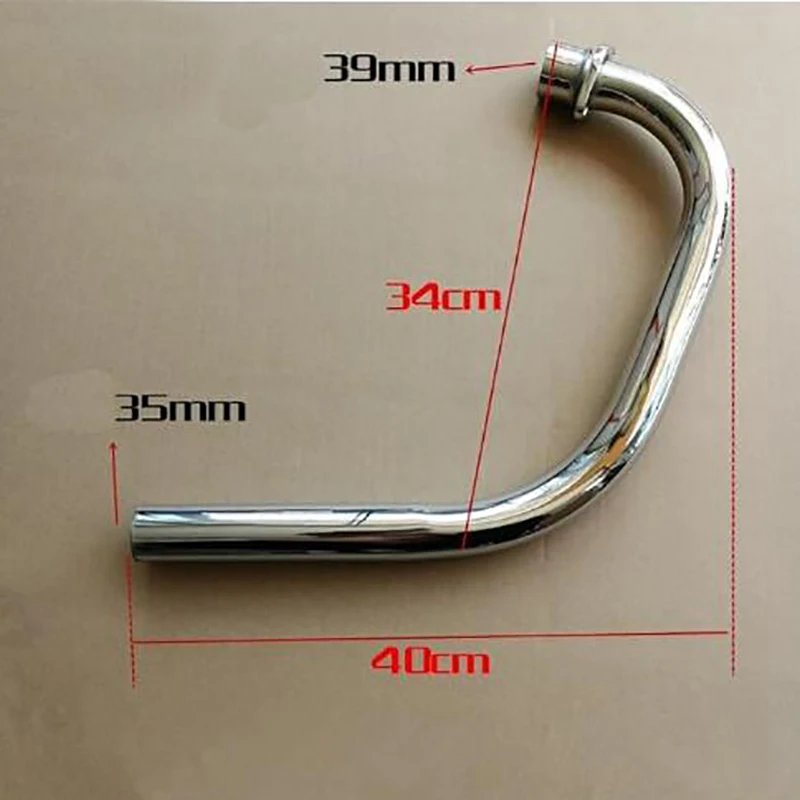 Motorcycle Exhaust Full System Muffler Contact Pipe Slip-On For Honda CG125 CG150 CG200