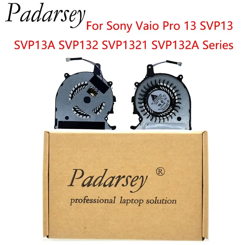 Padarsey Replacement CPU Cooling Fan for Sony Vaio Pro 13 SVP13 SVP13A SVP132 SVP1321 SVP132A Series Laptop