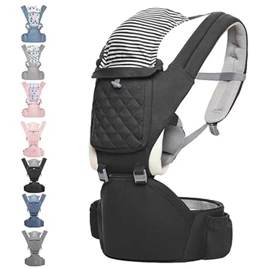 Baby Carrier Comfortable Breathable Safety New Born Baby Wrap Carrier with Support Wholesale