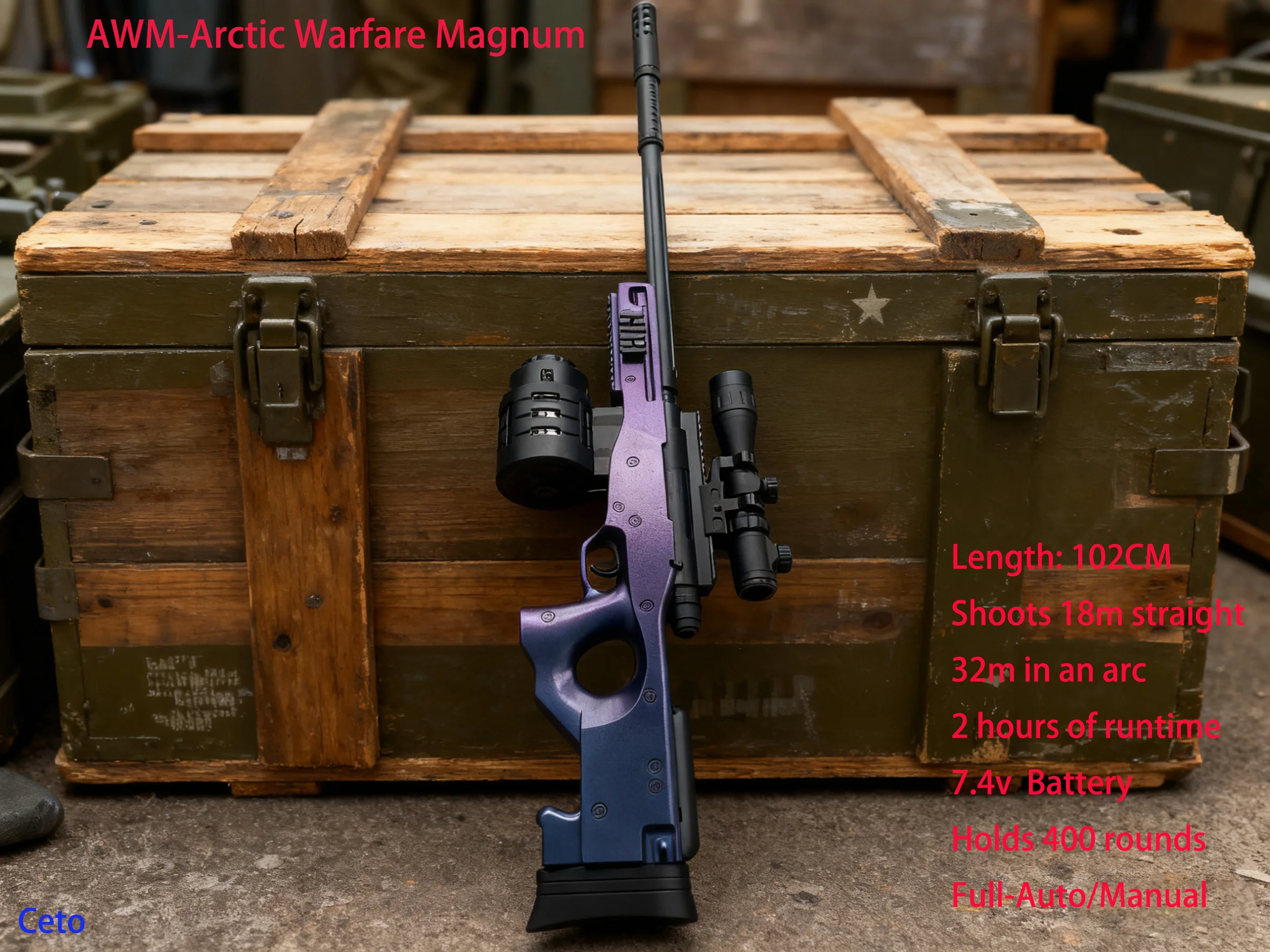 آمنة الوالدين طفل متعة في الهواء الطلق كرة جل الناسف AWM كامل السيارات هلام بندقية اللعب 30 متر المدى 7.4 فولت بطارية لرابط الأسرة وألعاب الفريق #4