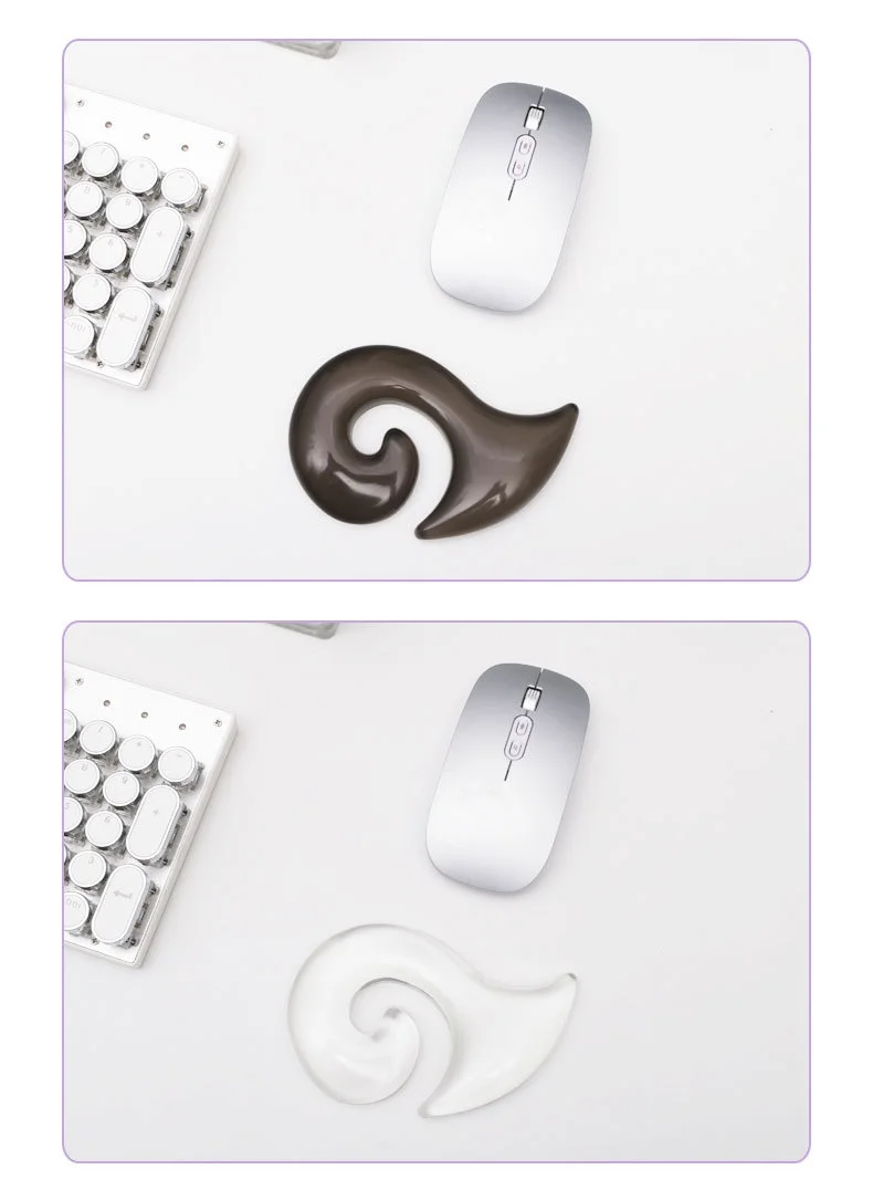 Kristall-Silikon-Handgelenkauflage Mauspad 6 Farben Büro Gaming Rutschfeste Schreibtischunterlage Sommer-Kühlunterstützung – Detail 8
