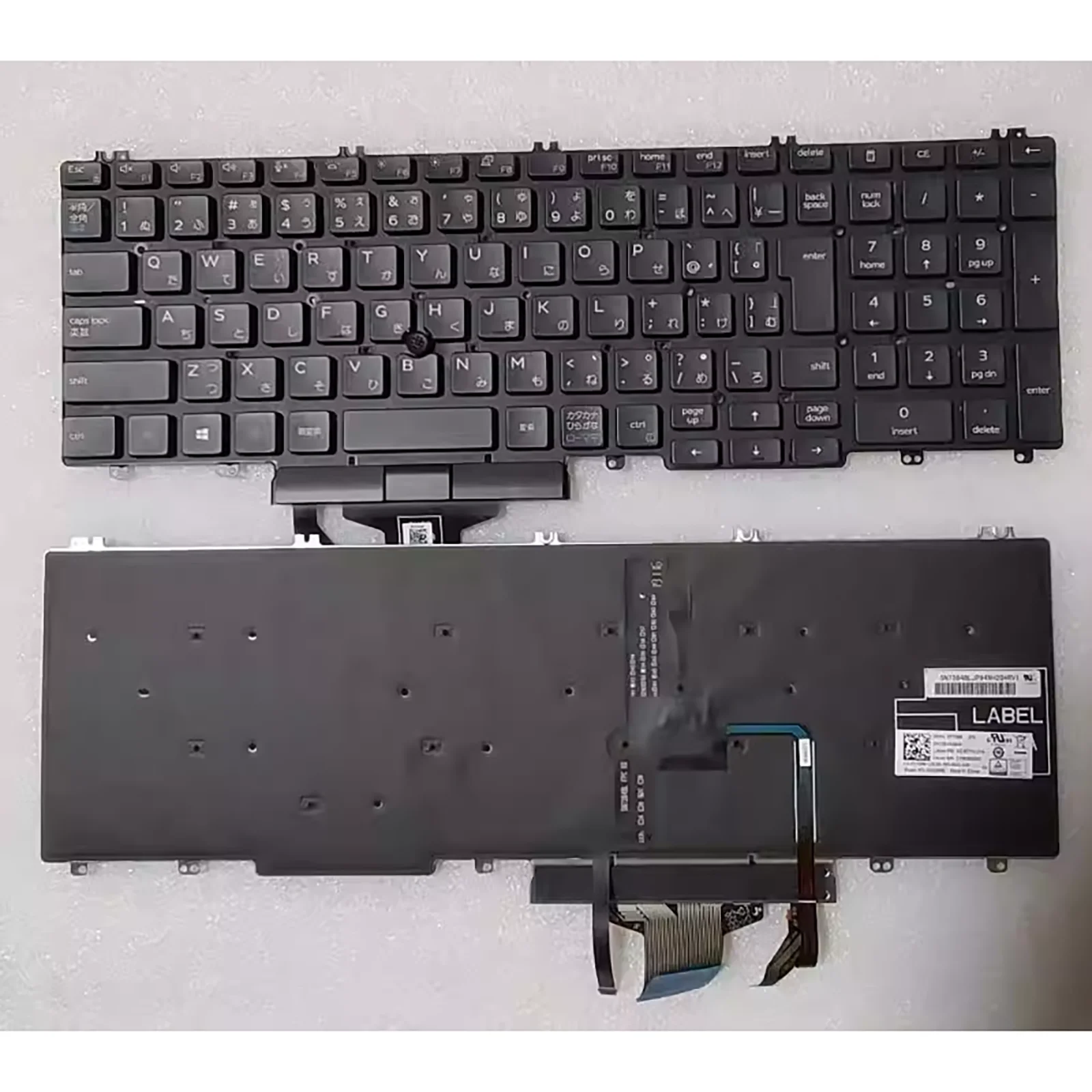 JP Japan Layout for Dell 5500 5501 5510 5511 3500 3501 3540 3541 3550 3551 7740 7540 M7530 7530 7730 E7530 P74F backlit keyboard