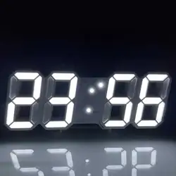 Simple Fashion Electronic Clock 3D Luminous Digital Clock Voice-activated Silent Alarm Clock Creative Desktop Clock