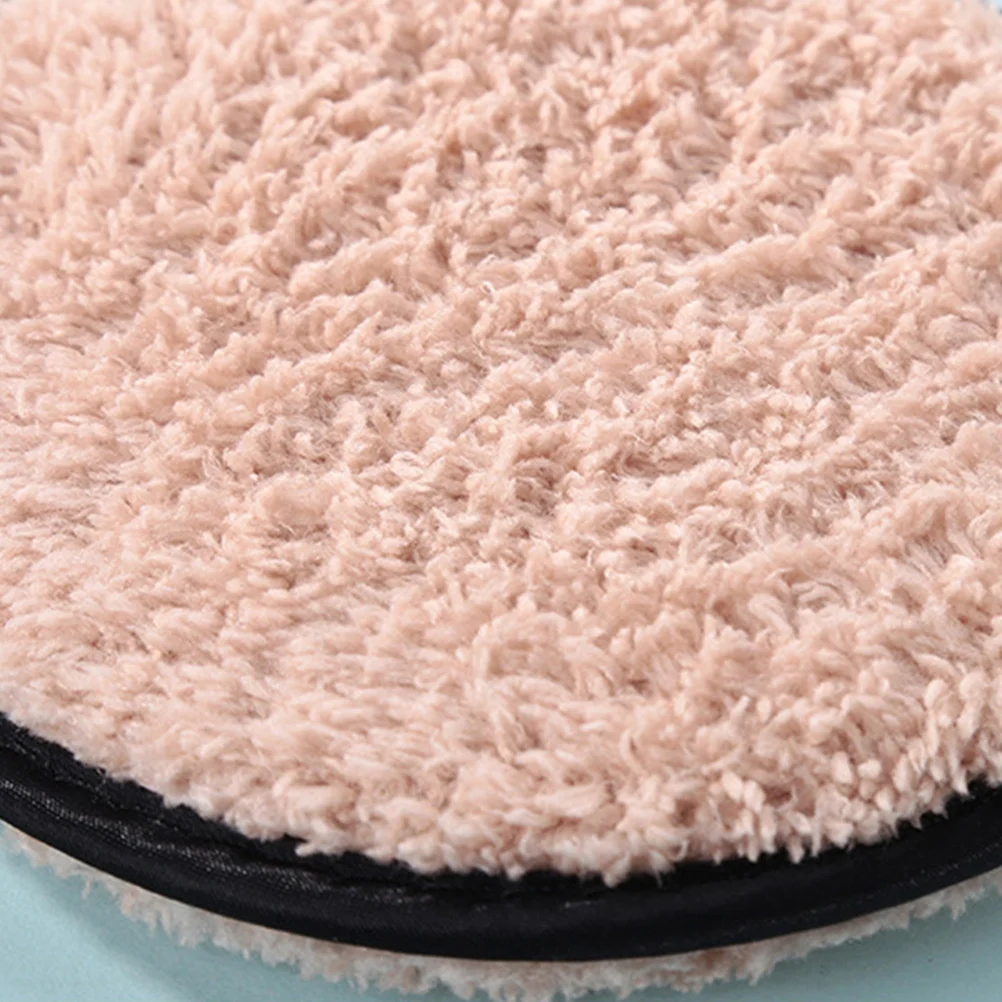 3pcs Makeup Remover Puff Washable Double Layer Cotton Facial Cleansing Pad For Deep Pore Cleaning Gentle Skin Care Tool