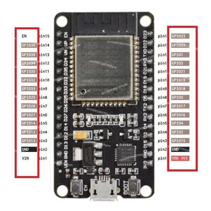 ESP-32 Development Board, WIFI+Bluetooth 2-in-1 Dual-core CPU, Low-power ESP32, ESP-32S