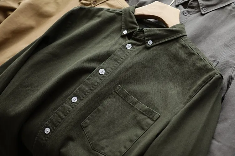 

Outstanding Quali Waed из чистого хлопка Long Sve irt Осень Зима Thi Повседневная универсальная мужская модная городская облегающая посадка