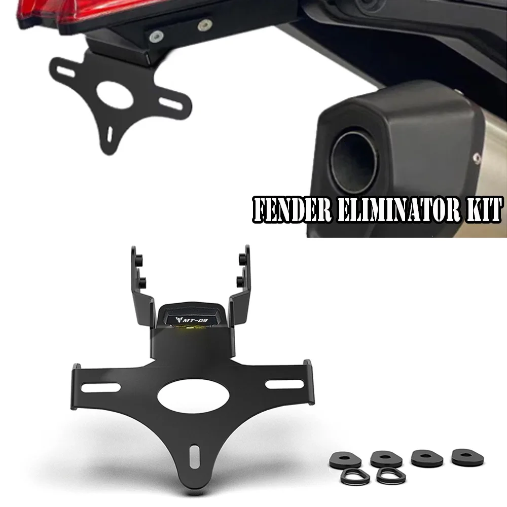 

For Yamaha MT-09 MT09 MT-09 SP License Plate Holder Bracket Rear Tail Tidy Fender Eliminator Kit MT09 SP MT09SP 2024 2025 2026