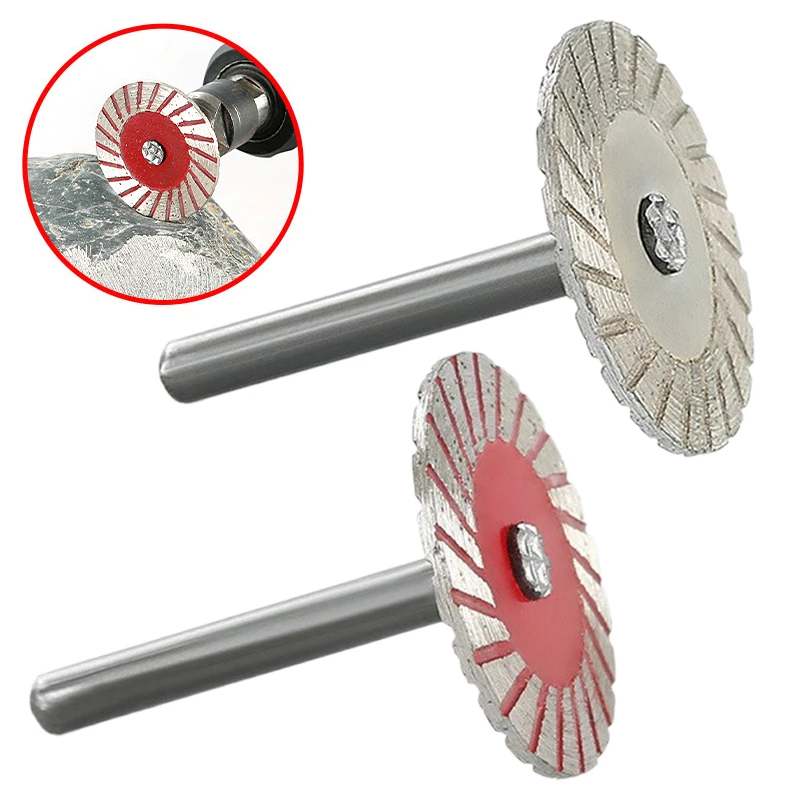 40mm Mini Diamond Saw Blade 6mm Shank Circular Cutting Disc For Wood Metal Granite Marble Rotating Tool Carving Grinding Tools