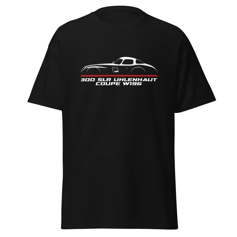 2024 Men T Shirt Casual Mercede 300 SLR Uhlenhaut Coupe W196 1954-1955 Enthusiast T-shirt Summer Short Sleeves 100% Cotton S-3XL